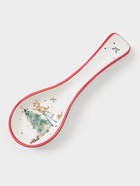 Подставка под ложку новогодняя Доляна «Волшебный праздник», 22.3×7.1×2.5 см, доломит, белая - Фото 1