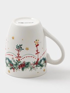 Кружка Доляна «Новогодние подарки», 330 мл, фарфор, белая - Фото 4