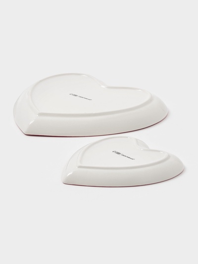 Тарелки сервировочные новогодние Доляна «Сказочный бал.Щелкунчик», набор 2 шт., 22.5×2.6 см, 16.5×2 см, доломит, белые