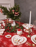 Тарелки сервировочные новогодние Доляна «Сказочный бал.Щелкунчик», набор 2 шт., 22.5×2.6 см, 16.5×2 см, доломит, белые - Фото 6