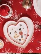 Тарелки сервировочные новогодние Доляна «Сказочный бал.Щелкунчик», набор 2 шт., 22.5×2.6 см, 16.5×2 см, доломит, белые - Фото 8