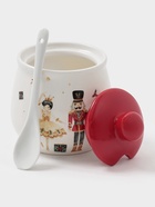 Сахарница новогодняя Доляна «Сказочный бал.Щелкунчик», 350 мл, доломит, белая - Фото 4