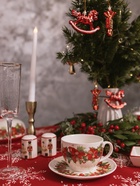 Набор для специй новогодний Доляна «Сказочный бал.Щелкунчик», 2 предмета: солонка, перечница 50 мл, 4.5×6.5, доломит, белый - Фото 5