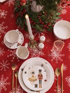 Набор для специй новогодний Доляна «Сказочный бал.Щелкунчик», 2 предмета: солонка, перечница 50 мл, 4.5×6.5, доломит, белый - Фото 6