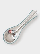 Подставка под ложку новогодняя Доляна «Зимний вечер», 22.3×7.1×2.7 см, доломит, белая - Фото 4