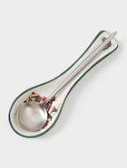 Подставка под ложку новогодняя Доляна «Сказки зимнего леса», 22.3×7.1×2.7 см, доломит, белая - Фото 4