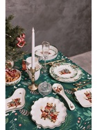 Подставка под ложку новогодняя Доляна «Сказки зимнего леса», 22.3×7.1×2.7 см, доломит, белая - Фото 6