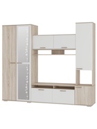 Гостиная «Лукас», 2302×1940×466 мм, цвет сонома/белый - фото 51142851