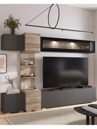 Гостиная «Рейн», 2200×1600×400 мм, цвет графит/дуб каньон - Фото 1