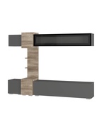 Гостиная «Рейн», 2200×1600×400 мм, цвет графит/дуб каньон - Фото 4