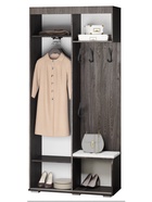 Прихожая «Варда», 1002×2176×444 мм, цвет ясень тёмный/белый - фото 809109746