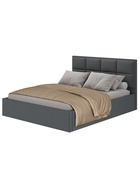 Кровать двуспальная «Линда КР – 16», 1732×1100×2100 мм, с ортопедическим основанием, с подъёмным механизмом, цвет графит - Фото 2