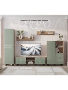 Шкаф – пенал «Олива ПН – 01», 500×372×2015 мм, цвет дуб каньон/эвкалипт софт MF12 - Фото 5