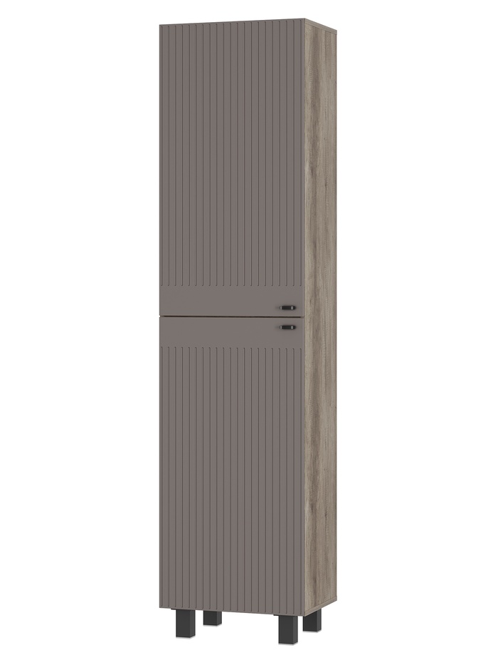 Шкаф – пенал «Олива ПН – 01», 500×372×2015 мм, цвет дуб каньон/муссон софт MF14 - Фото 1