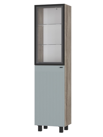 Шкаф – пенал «Олива ПН – 03», 502×377×2016 мм, цвет дуб каньон/шарли бриз MF11