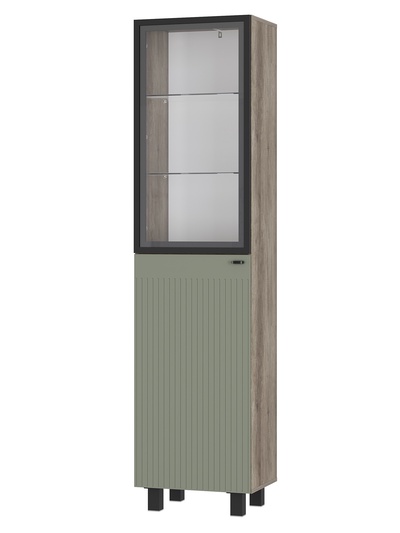 Шкаф – пенал «Олива ПН – 03», 502×377×2016 мм, цвет дуб каньон/эвкалипт софт MF12