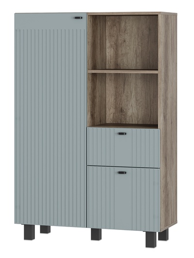 Шкаф прямой «Олива ШК – 16», 902×374×1358 мм, цвет дуб каньон/шарли бриз MF11