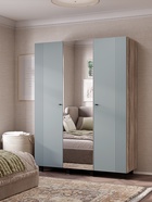 Шкаф прямой трёхстворчатый «Олива ШК – 08», 1502×514×2016 мм, цвет дуб каньон/шарли бриз MF11 - Фото 1