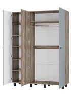 Шкаф прямой трёхстворчатый «Олива ШК – 08», 1502×514×2016 мм, цвет дуб каньон/шарли бриз MF11 - Фото 3