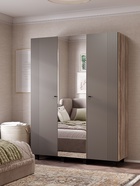 Шкаф прямой трёхстворчатый «Олива ШК – 08», 1502×514×2016 мм, цвет дуб каньон/муссон софт MF14 - Фото 1