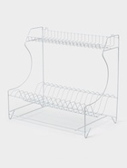 УЦЕНКА Сушилка для посуды с поддоном 2-х ярусная, настольно-настенная, 39.5×25×38 см, белая, 114 - Фото 2