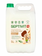 Гель для посуды SEPTIVIT "Миндальное молочко", 5л - фото 51698752