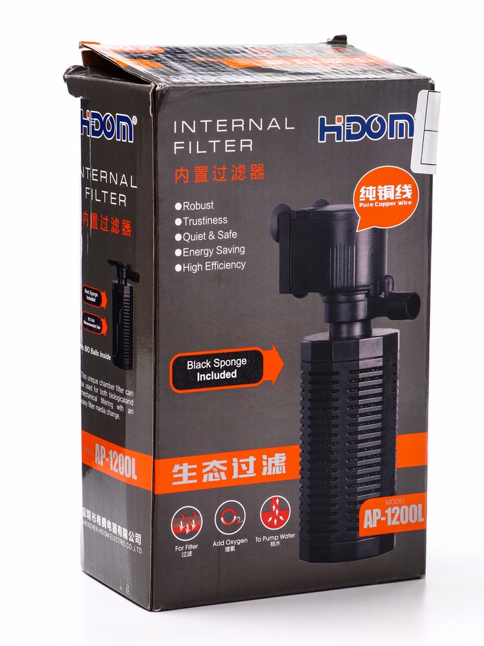 УЦЕНКА Внутренний фильтр Hidom AP-1200L, 800 л/ч, 13 Вт - Фото 1