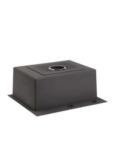 Мойка кухонная AFLORN AF95044DF, врезная, S=3.0 и 0.8 мм, 50×44 см, сифон, черная