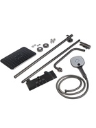 Душевая система Accoona A83311ST, клавишная панель, тропический душ, лейка, черный матовый - Фото 11