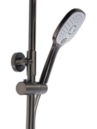 Душевая система Accoona A83311ST, клавишная панель, тропический душ, лейка, черный матовый - Фото 4