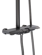 Душевая система Accoona A83311ST, клавишная панель, тропический душ, лейка, черный матовый - Фото 6