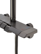 Душевая система Accoona A83311ST, клавишная панель, тропический душ, лейка, черный матовый - Фото 8