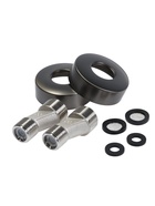 Душевая система Accoona A83311ST, клавишная панель, тропический душ, лейка, черный матовый - Фото 10