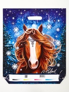 Пакет подарочный новогодний «Метелица», полиэтиленовый с вырубной ручкой, 47?40 см, 45 мкм (комплект 50 шт) - фото 58171441