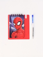 Блокнот А7 и мини ручка, Человек паук - Фото 4