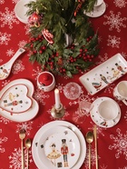 Тарелка сервировочная новогодняя Доляна «Сказочный бал.Щелкунчик», 28×12.1×3.3 см, доломит, белая - Фото 6