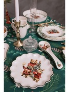 Тарелка сервировочная новогодняя Доляна «Сказки зимнего леса», 20×20×2.5 см, доломит, белая - Фото 6