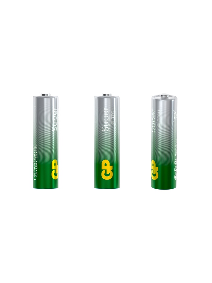 Батарейка алкалиновая GP Super, AA, LR6-10S, 1.5 В, спайка, 10 шт. - Фото 1