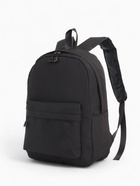 Рюкзак школьный на молнии, с карманами, однотонный, размер 28×11×40 см, чёрный - Фото 5