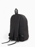 Рюкзак школьный на молнии, с карманами, однотонный, размер 28×11×40 см, чёрный - Фото 7