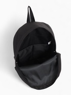 Рюкзак школьный на молнии, с карманами, однотонный, размер 28×11×40 см, чёрный - Фото 11