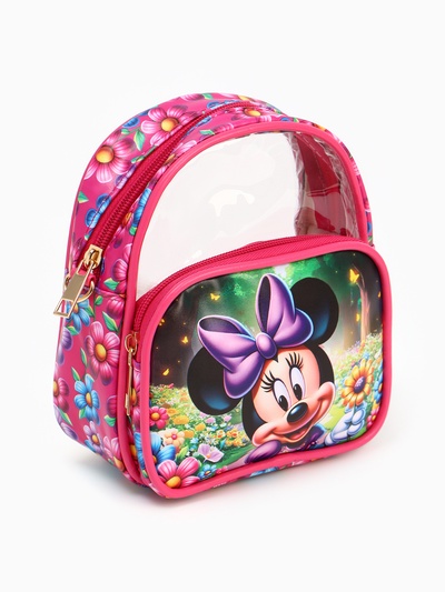 Рюкзак детский для девочки, 18×15×7 см, Минни Маус
