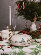 Блинница новогодняя Доляна «Домашние гномики», 23.5×9.7 см, доломит, белая - Фото 8