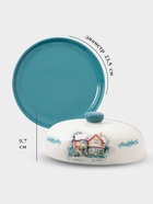 Блинница новогодняя Доляна «Зимний вечер», 23.5×9.7 см, доломит, белая - Фото 2