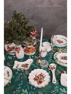 Блюдо для запекания новогоднее Доляна «Сказки зимнего леса», 1.3 л, 28.8×25×4.3 см, доломит, белое - Фото 5