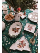 Блюдо для запекания новогоднее Доляна «Сказки зимнего леса», 1.03 л, 28×17.5×4.9 см, доломит, белое - Фото 8