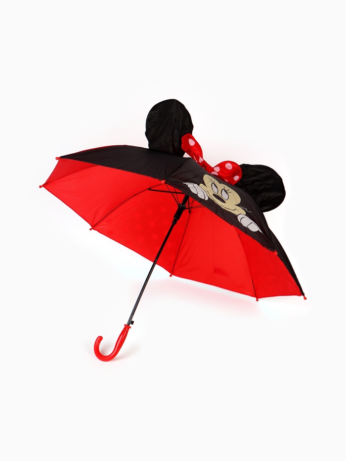 УЦЕНКА Зонт детский «Minnie Mouse» Минни Маус 8 спиц d=70 см с ушками - Фото 1
