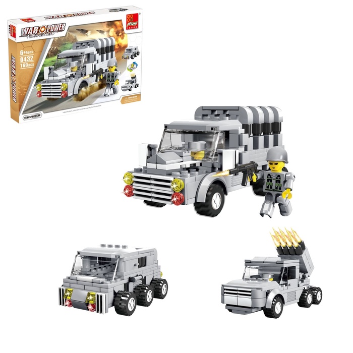 УЦЕНКА Конструктор Вооруженные силы "Грузовик", 3 варианта сборки, 169 деталей - Фото 1