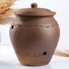 УЦЕНКА Банка для хранения лука 5 л, роспись, молочение, без крышки - Фото 2