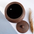 УЦЕНКА Банка для хранения лука 5 л, роспись, молочение, без крышки - Фото 4